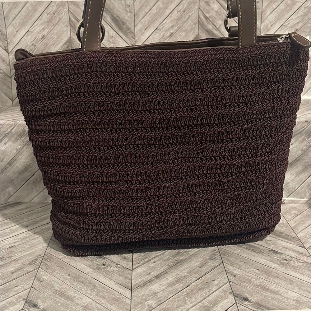 Amanda Smith Brown Woven Tote Bag - Picture 3 of 10